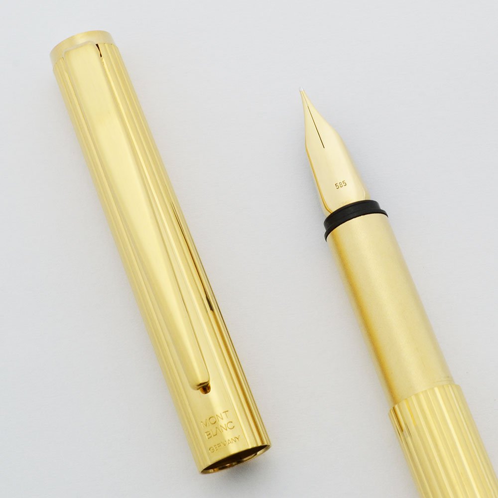 Montblanc Noblesse 1157 Fountain Pen (1970s) - Gold Plated, Fine